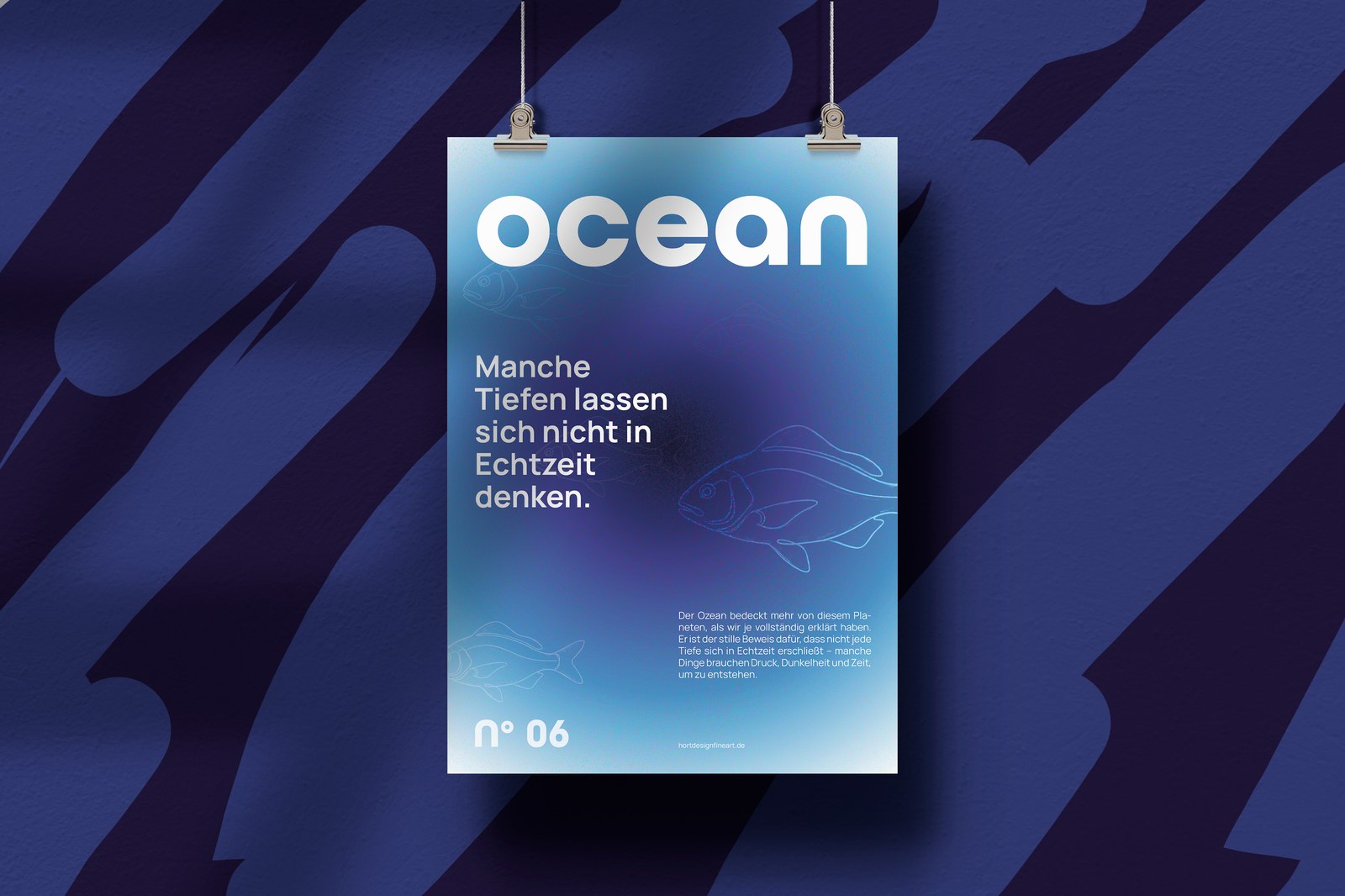Plakat Ocean aus der Serie Eigenzeit